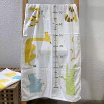 Clear cotton soft front Terry back gauze childrens printed thin bath towel 60 * 120cm