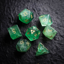 Green Firefly with underground city COC running group DnD running group dice TRPG table cruise gem multi-face ten thousand wise 20 face dice