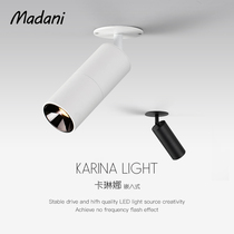 Spot lamp Nordic personality creative LED living room ceiling lamp embedded downlight cob home background wall painting clothing store