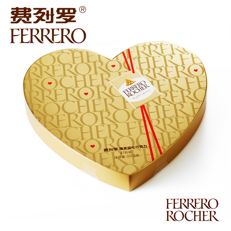 意大利费列罗榛果威化巧克力零食品礼盒27粒心形装表白情人节礼物产品展示图2
