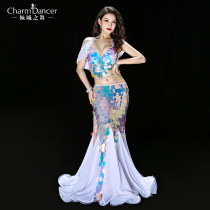 The dance of the city new belly dance performance clothing mermaid sequins light luxury group competition performance uniform YC051