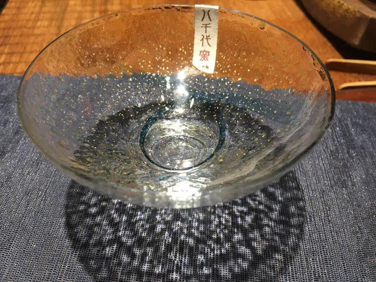 正品 日本八千代窑 手工金箔锤目纹品茗杯120ml 主人杯 原装进口_7折