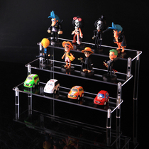 Acrylic detachable ladder frame hand-made animation car model Toy perfume storage rack transparent step shelf