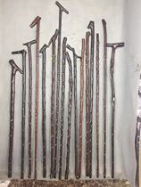 (Pair of wooden crutches area)Wutai Mountain Xiaosun Family Tai chi stick Martial arts stick solid wood whip rod pair of wooden six ways