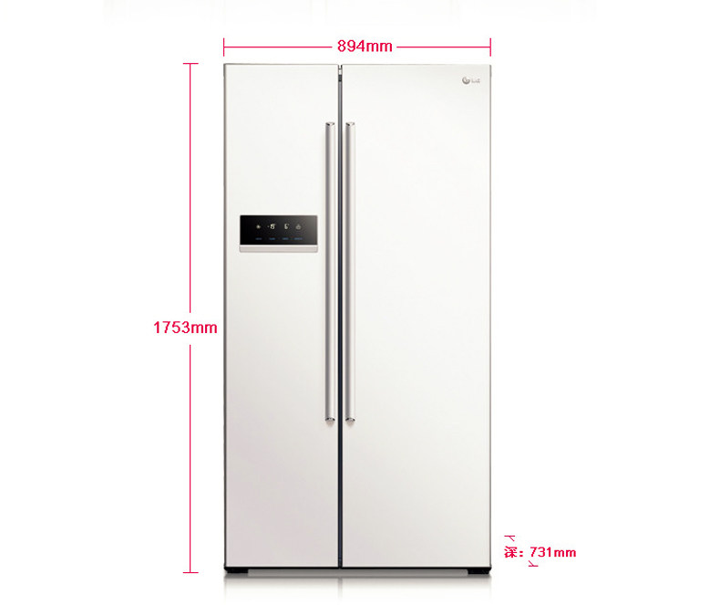 lg gr-b2078dkd 大容量对开门电冰箱双开门变频风冷无霜 家用除菌