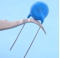 Ultra-high voltage ceramic capacitor welding machine accessories 20KV102K 1000PF 102 chip diameter 14MM thick 8MM