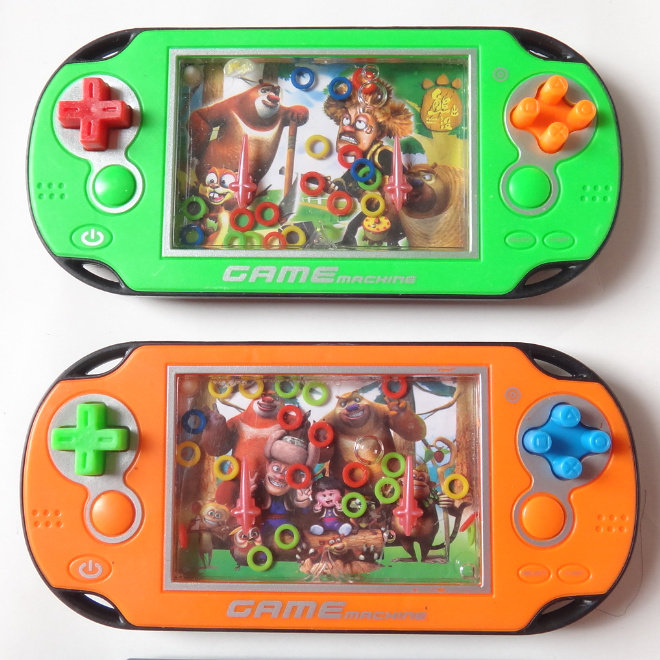 熊出没打水机玩具水中套圈圈80后经典怀旧游戏机幼儿园儿童节礼物