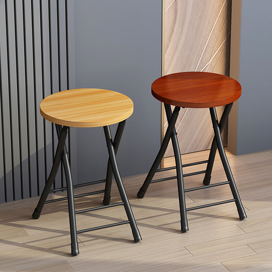 Folding chair backbone stool Furnishing can be portable, tall small round stool small dining table chair simple stacking chair Folding chair backbone stool Furnishing can be portable, tall small round stool small dining table chair simple stacking chair