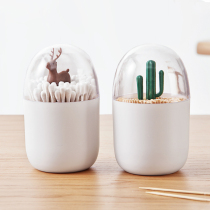 Toothpick box individuality creative toothpick cylinder home dining room cotton sign containing box portable cute toothpick bucket