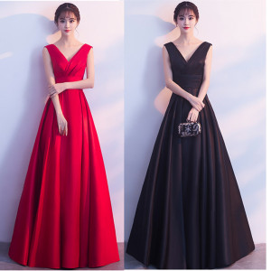 new banquet company will have long dignified thin elegant dresses 