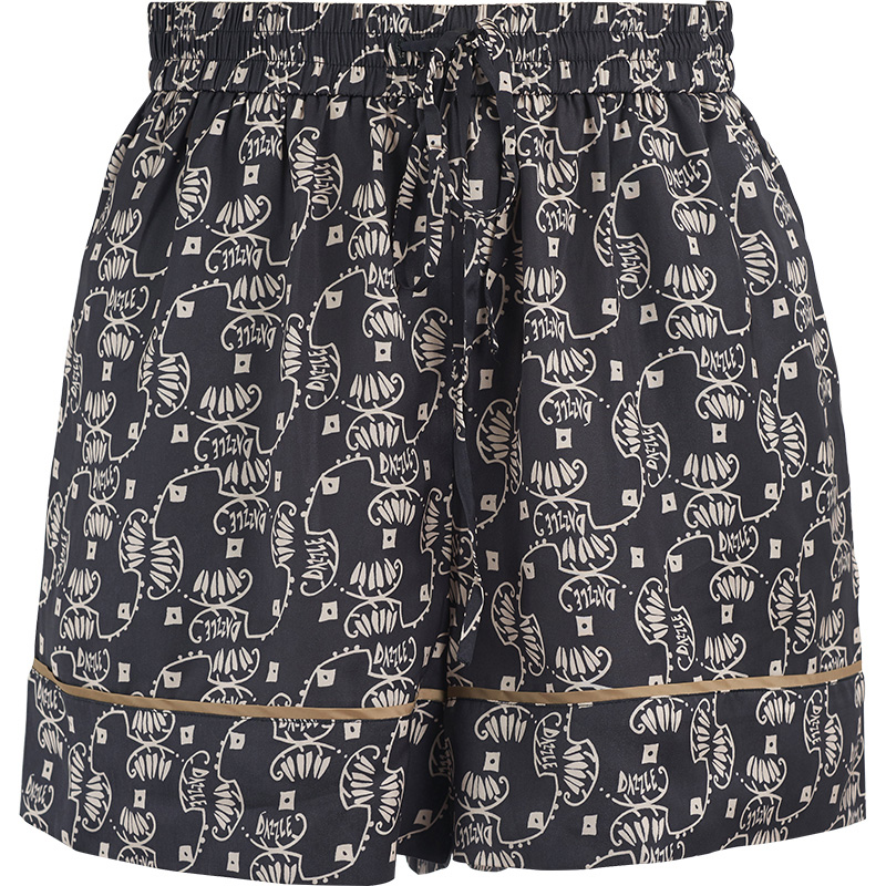 dazzle spring new european and american pajamas loose drawstring printed shorts for women 2g3q1106a