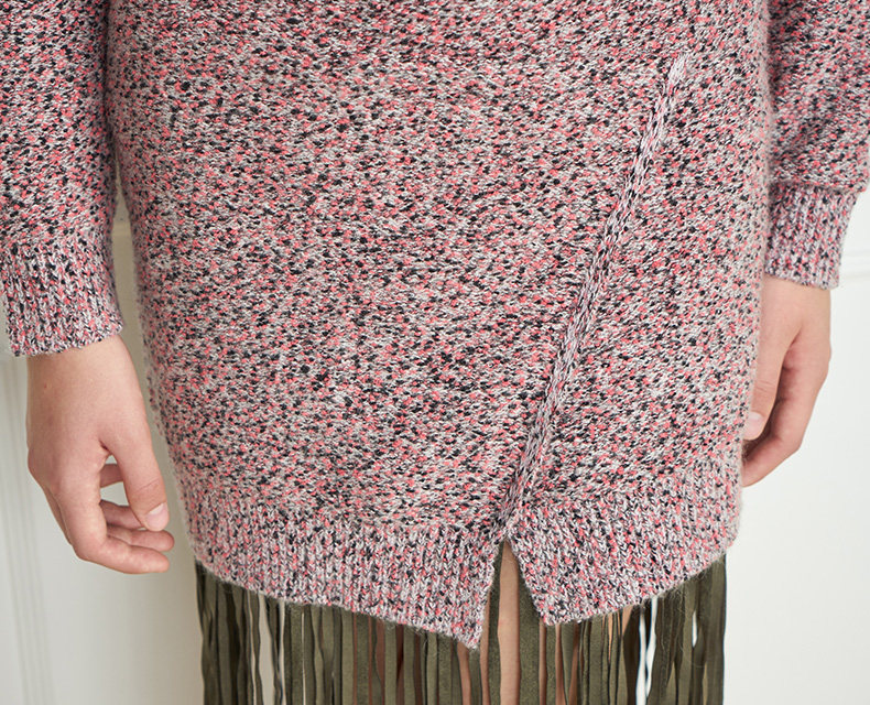 小地素 新款 圆领星星趣味胸针时尚面料毛.