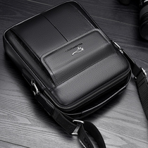 Mens bag Shoulder bag Leather crossbody bag Cowhide bag Business briefcase Crossbody bag Mens bag Shoulder bag