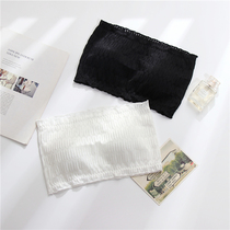 Lace protects against walking-through breast covering a slice of breast-shading in summer with a small chest wrapped in the shoulder-free strap and wears a small chest to gather underwear