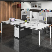Nanjing Four-place steel frame staff modern minimalist office furniture writing desk Desk Simple Single Desk
