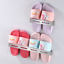 Slippers rack wall-mounted free-to-punch door rear-containing Shenzer toilet bathroom toilet Toilet Hanger Wall containing shelf