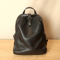 Shoulder bag female leather small backpack soft leather 2021 new summer head layer cowhide fashion original niche shoulder backpack