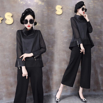 2021 autumn and winter New Fashion base shirt female Korean version of thin chiffon shirt doll shirt coat small shirt tide