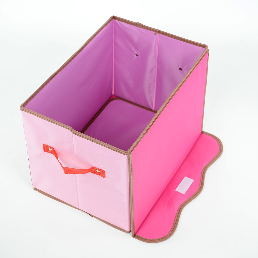 包邮 高品质卡通刺绣牛津布收纳箱 衣物收纳盒 储物箱玩具柜大号