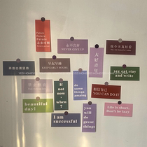 Ins style literary inspirational card small fresh desktop room wallpaper dormitory decoration stickers photo props background