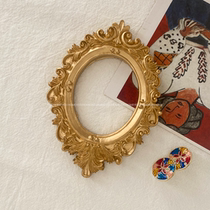 French new European style retro mini luxury embossed photo frame ins jewelry decoration manicure earrings photo props