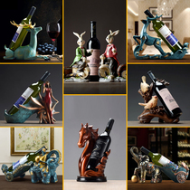 Clearance American wine cabinet red wine rack decorations wedding gifts housewarming new home gifts creative home European ornaments