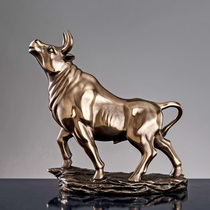 Creative animal cow ornaments sculpture model Crafts furnishings office study desktop decorations business gifts