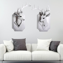 Deer head antler wall wall decoration European style animal decoration pendant wall decoration American Nordic hanging decoration