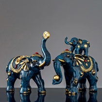 Creative family of three elephant ornaments new house layout bedroom decorations housewarming new home gifts practical furnishings