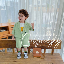 Boy suit Summer baby Children suit Mens baby suit Spring and autumn casual Children Inn Wind dress Western suit