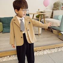Boy suit jacket childrens spring clothing blouses spring style children casual 2021 new little western suit baby suit