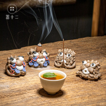 The twelve tea pet the exquisite ornaments can raise the personality creative tea treasure back incense burner dragon hand-made tea table