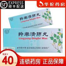 SF delivery as low as 40 boxes) Tong Ren Tang Antelope lung pills 6g*20 pills box Lung clearing throat clearing fever cough lungs and stomach heat body heat dizziness limbs acid lazy cough phlegm