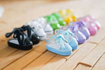 (Long time) transparent sneakers-ob11 doll gsc clay can wear transparent rain shoes macarons