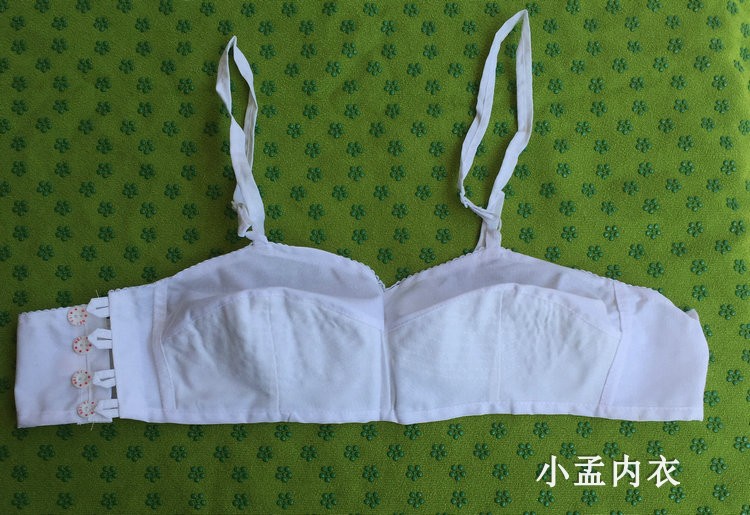 中老年老式布内衣前开扣侧扣文胸老太太胸罩妈妈无海绵妈妈小罩杯_双