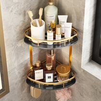 Toilet triangle shelf non-punching Wash table light luxury wind toilet bathroom wall corner storage wall-mounted