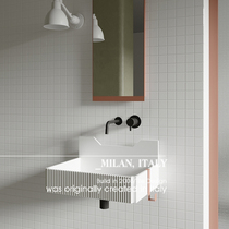 White small bricks about the toilet mosaic tiles kitchen wall brick bathroom floor tiles anti-skidding grinding