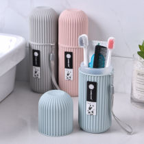 Travel toothbrush box portable washing cup toothbrushing gargle cup suit tooth cylinder large number toothpaste cylinder dental tool containing box