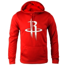 Mens autumn basketball training quick-drying red plus velvet hooded sports sweatshirt shot uniform plus size