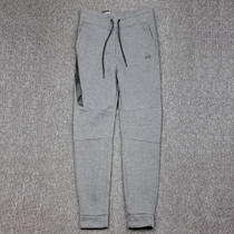 Foreign trade autumn mens training plus velvet thick quick-drying warm casual loose zipper small foot sports pants plus size pants