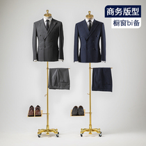 Clothing Store Model Props Mens Half Suit Mens Fancy Shop Window Gown Dress Full Body Fake People Puppet Show