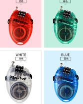 Master wire rope bicycle code lock helmet lock steel cable rope lock adjustable luggage bag padlock 4603D