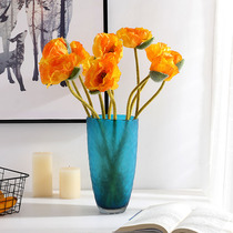 Simulation of poppy concubine silk cloth fake flower big wedding flower props decoration Bohemia idyllic pendulum