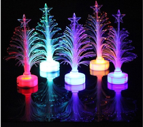 Christmas shining Seven colorful Christmas trees Little night light Santa Claus flash Led small night light festive event Supplies
