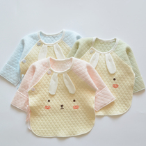 Newborn baby digging back newborn half back clothes spring and autumn winter monk clothes baby warm half back coat cotton