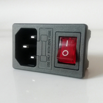 ac220v computer case power socket mechanical instrument equipment appliance with switch fuse to control new product