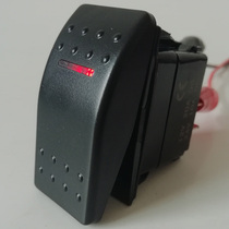 Yongan car switch 12v24v universal modification button Two-speed self-locking ship type Skip shift single red light three-legged new product