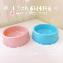 Candy Color Cat Bowl Macaron Plastic Dog Bowl Cute Portable Pet Food Basin Water Bowl more than a Bear Eat Water Bowl