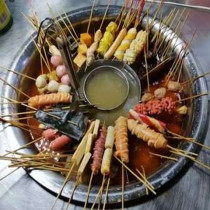 Stall spicy hot pot thickened Jiugongge hot pot pot stainless steel spicy hot pot mandarin duck and beef miscellaneous pot Kanto cooking pot