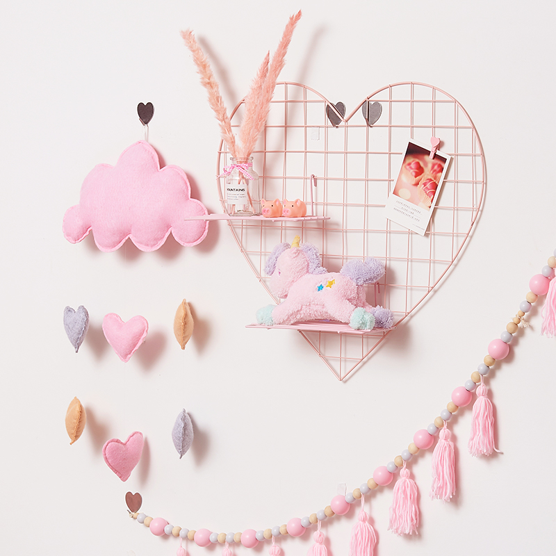 nono love girl heart handmade clouds and moon three-dimensional ornaments ins room dormitory wall decoration pendant